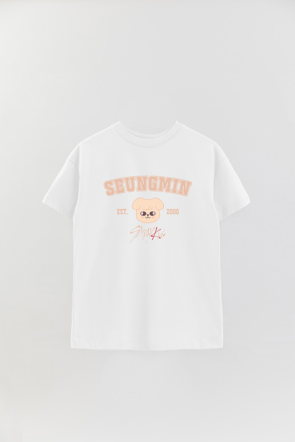 REMERA OVER ESTAMPADA SKZOO3 SEUNGMIN