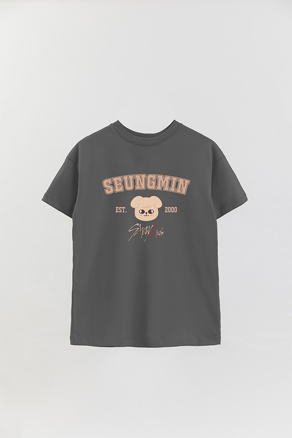 REMERA OVER ESTAMPADA SKZOO3 SEUNGMIN