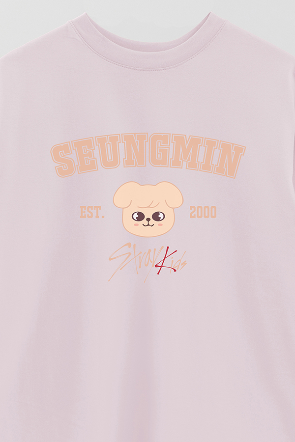 REMERA OVER ESTAMPADA SKZOO3 SEUNGMIN