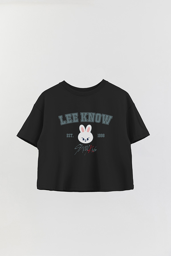 REMERA CROP ESTAMPADA SKZOO3 LEE KNOW