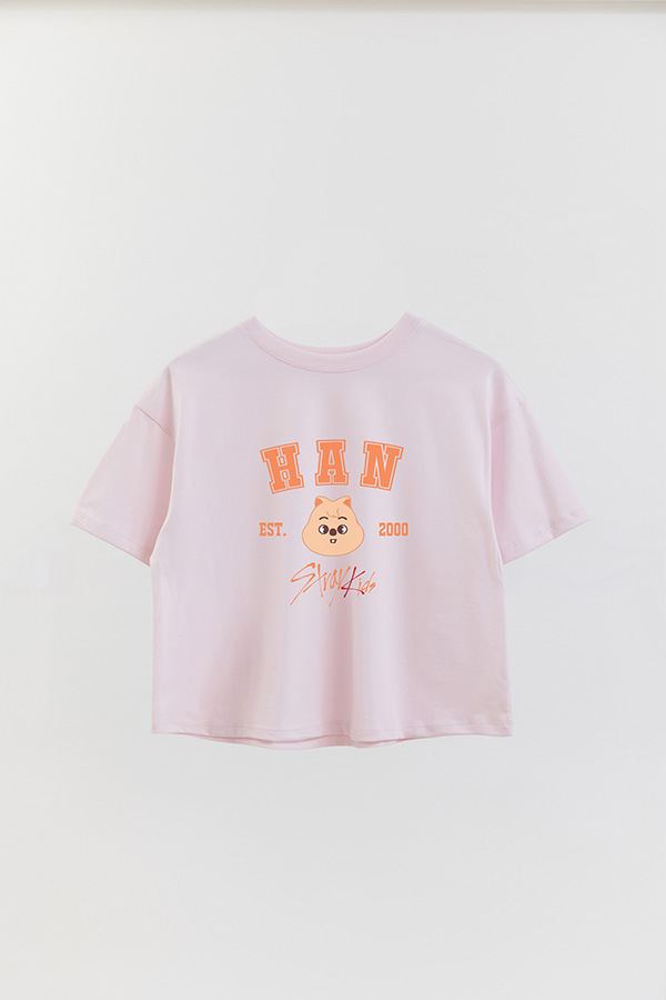 REMERA CROP ESTAMPADA SKZOO3 HAN