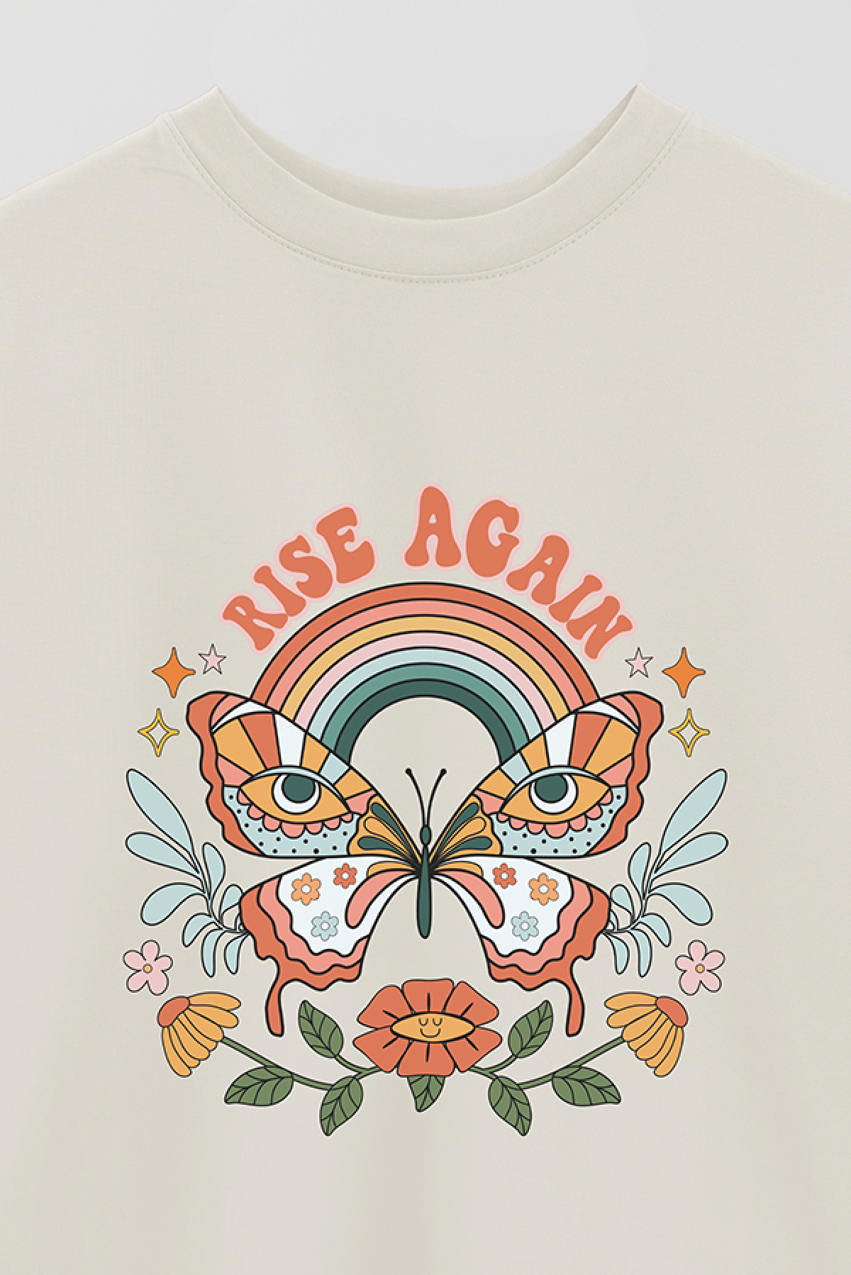 REMERA OVER ESTAMPADA BH2 RISE AGAIN