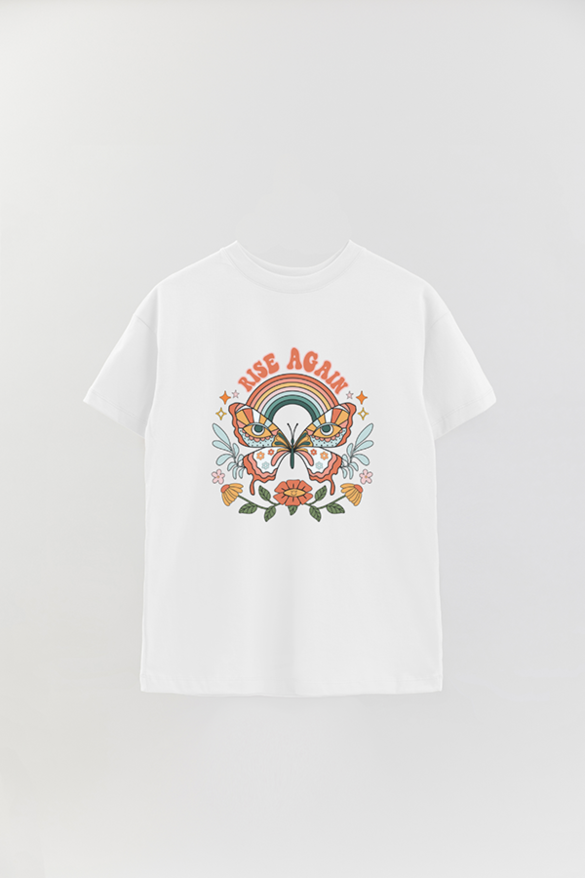 REMERA OVER ESTAMPADA BH2 RISE AGAIN