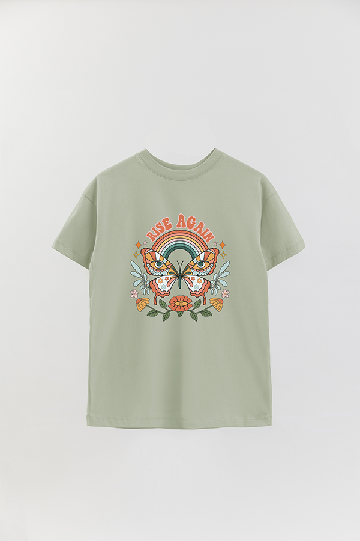 REMERA OVER ESTAMPADA BH2 RISE AGAIN