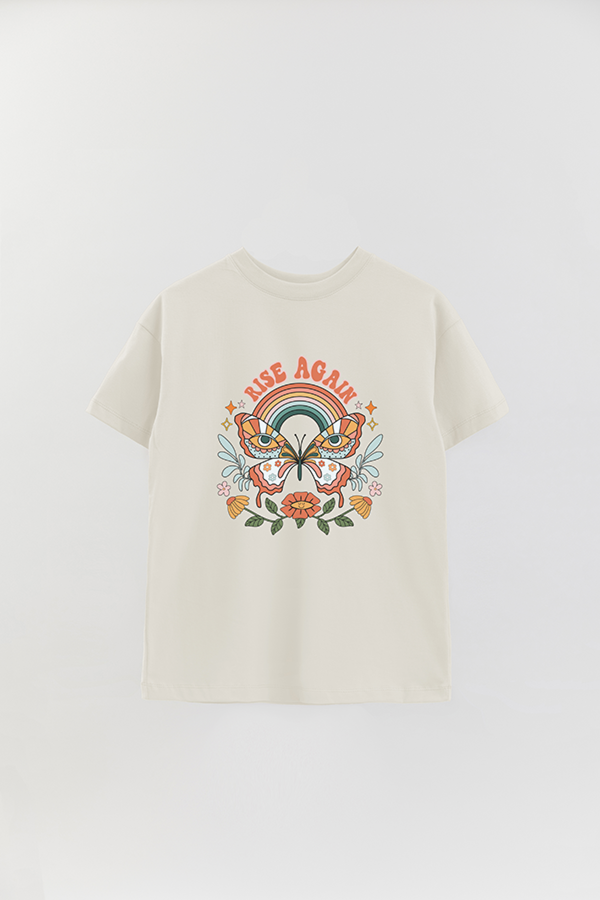 REMERA OVER ESTAMPADA BH2 RISE AGAIN