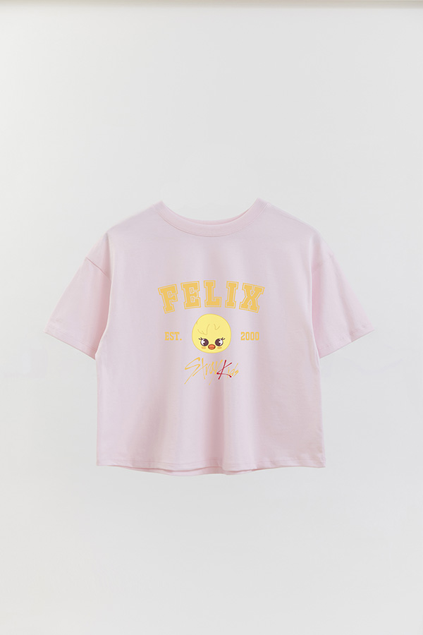REMERA CROP ESTAMPADA SKZOO3 FELIX