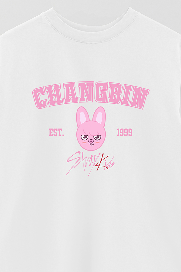 REMERA OVER ESTAMPADA SKZOO3 CHANGBIN