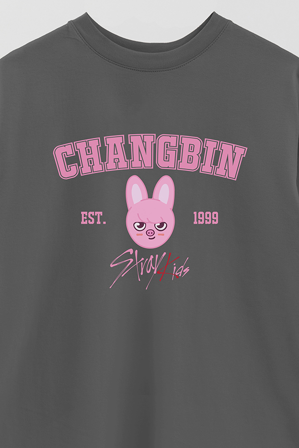 REMERA OVER ESTAMPADA SKZOO3 CHANGBIN