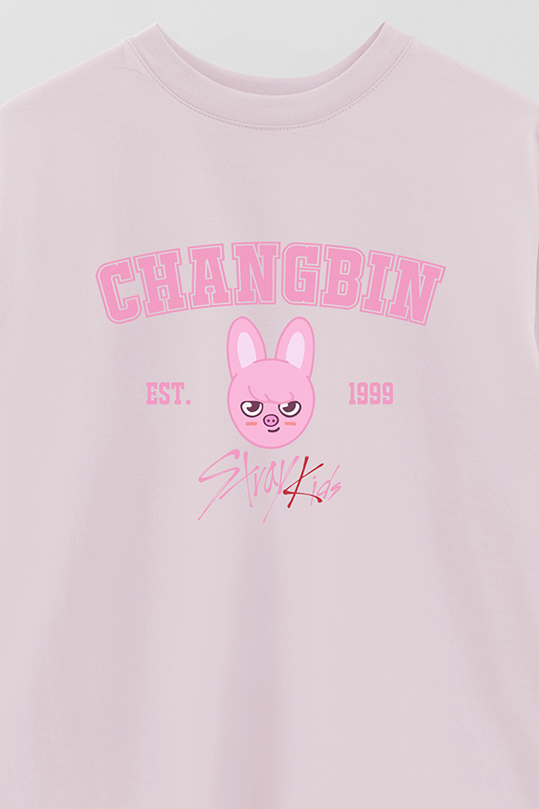 REMERA OVER ESTAMPADA SKZOO3 CHANGBIN