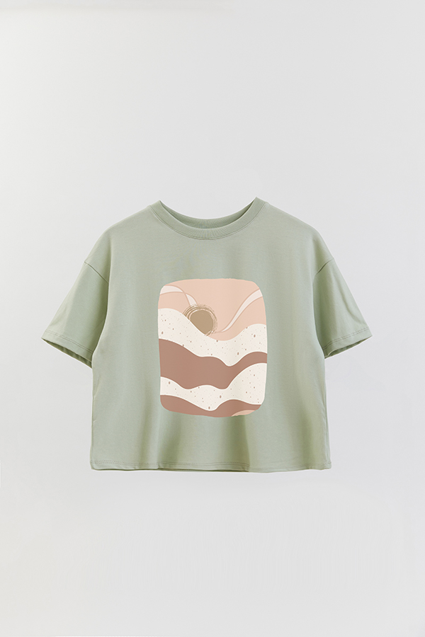 REMERA CROP ESTAMPADA ART 92