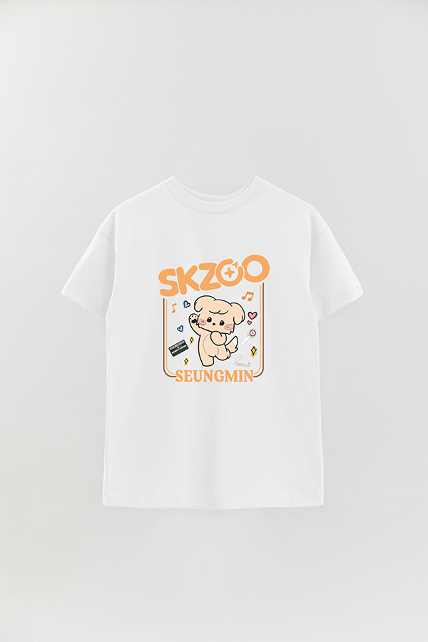 REMERA OVER ESTAMPADA SKZOO2 SEUNGMIN