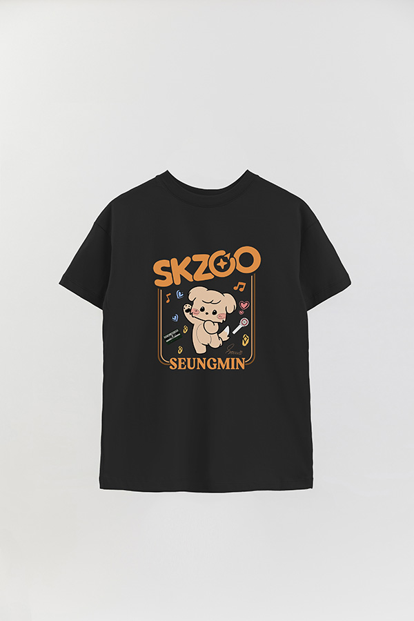 REMERA OVER ESTAMPADA SKZOO2 SEUNGMIN