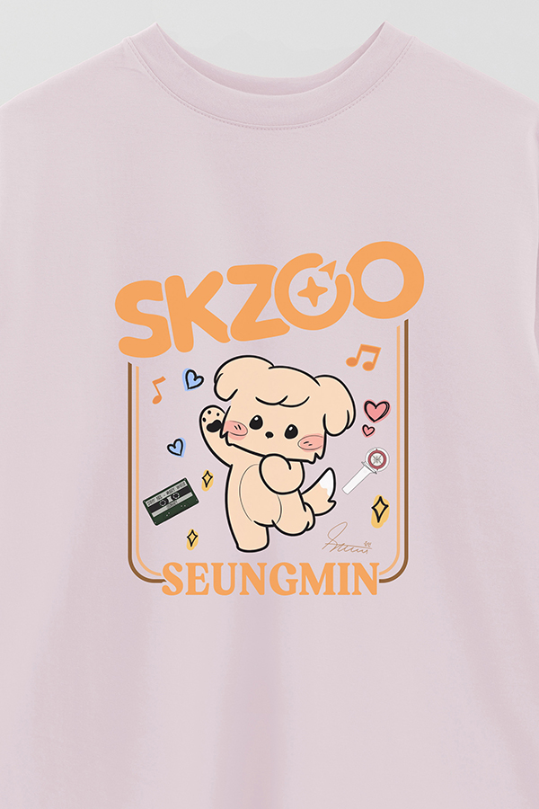 REMERA OVER ESTAMPADA SKZOO2 SEUNGMIN