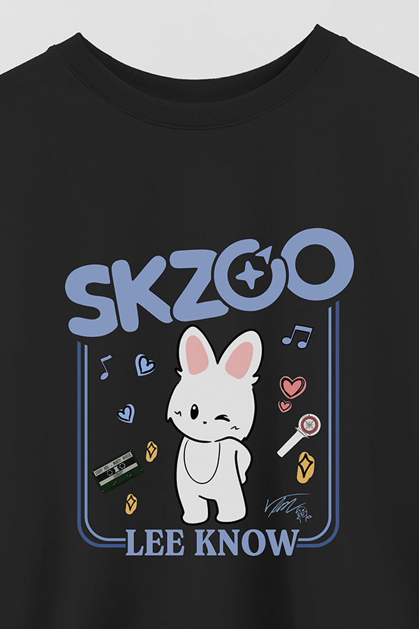 REMERA CROP ESTAMPADA SKZOO2 LEE KNOW
