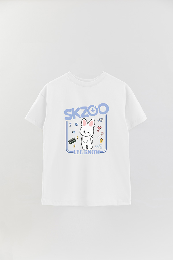 REMERA OVER ESTAMPADA SKZOO2 LEE KNOW