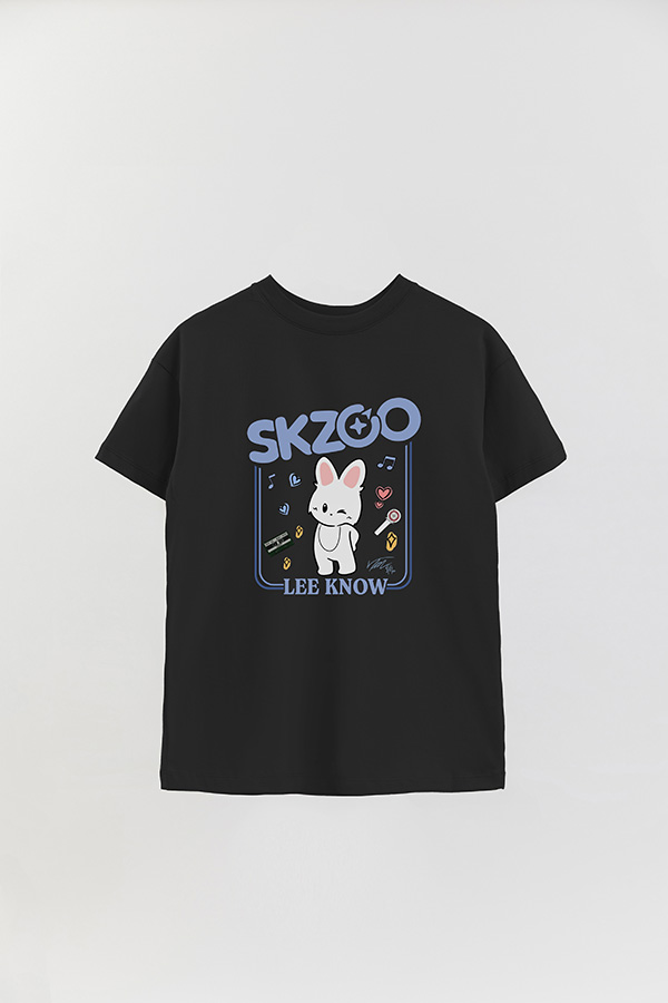 REMERA OVER ESTAMPADA SKZOO2 LEE KNOW