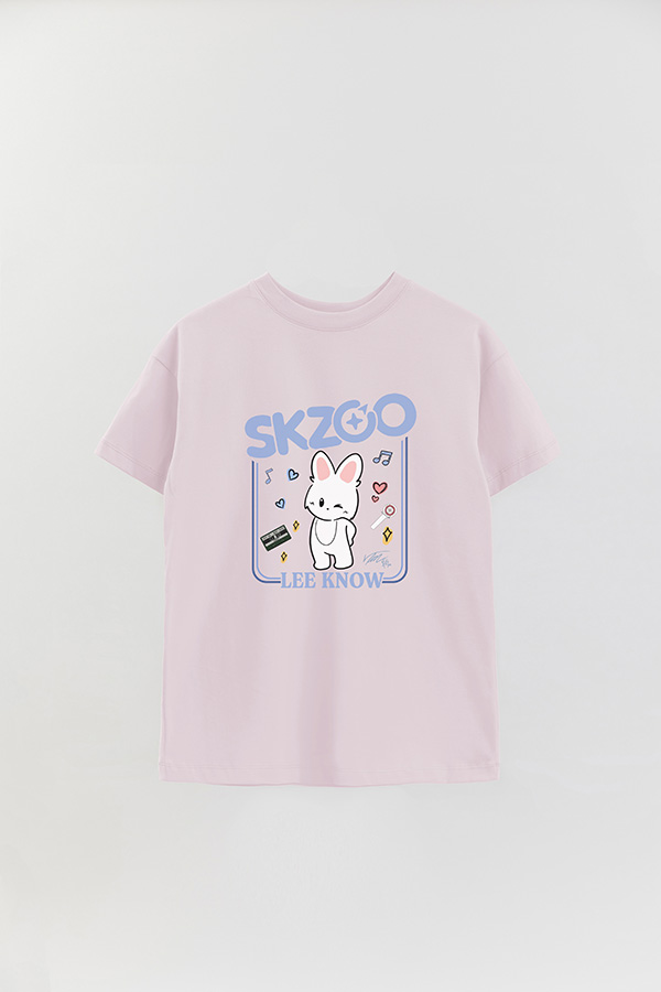 REMERA OVER ESTAMPADA SKZOO2 LEE KNOW