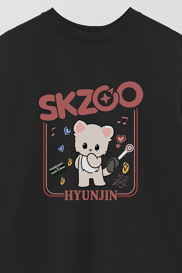 REMERA OVER ESTAMPADA SKZOO2 HYUNJIN