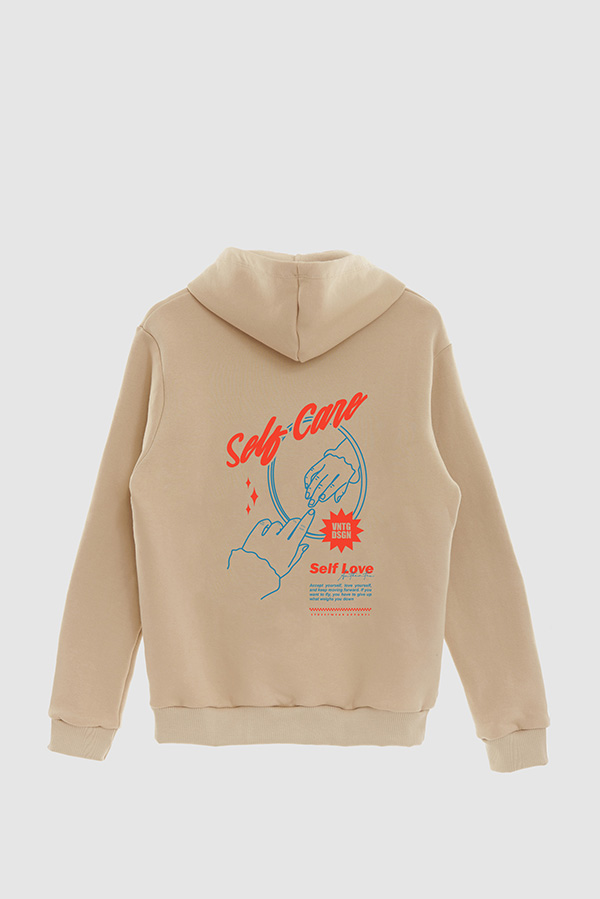 HOODIE ESTAMPADO CARTOON ILLUSTRATION SELF CARE