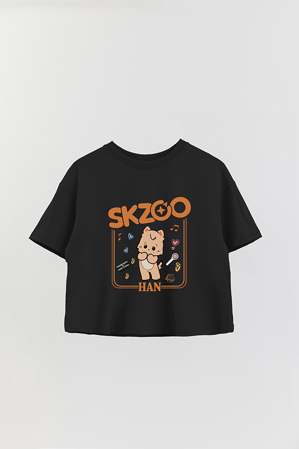 REMERA CROP ESTAMPADA SKZOO2 HAN