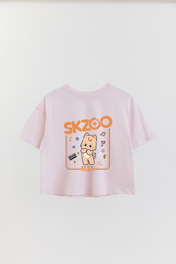 REMERA CROP ESTAMPADA SKZOO2 HAN