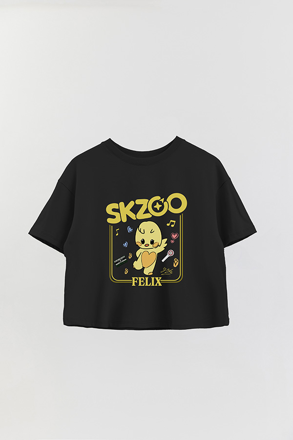 REMERA CROP ESTAMPADA SKZOO2 FELIX