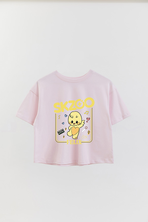 REMERA CROP ESTAMPADA SKZOO2 FELIX