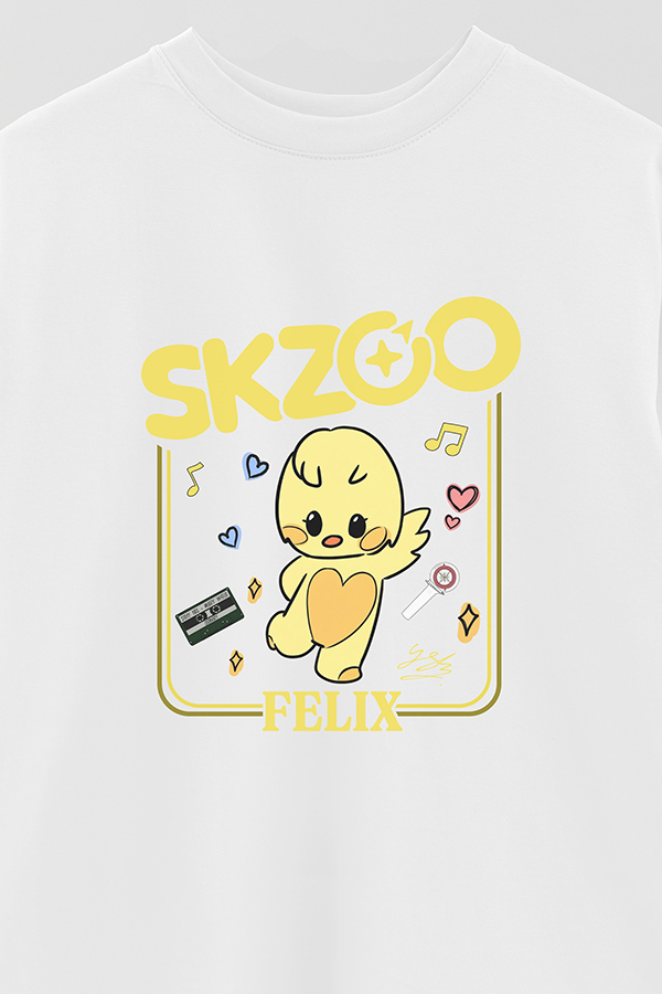 REMERA OVER ESTAMPADA SKZOO2 FELIX