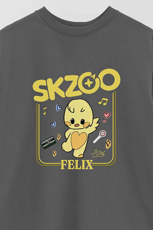 REMERA OVER ESTAMPADA SKZOO2 FELIX