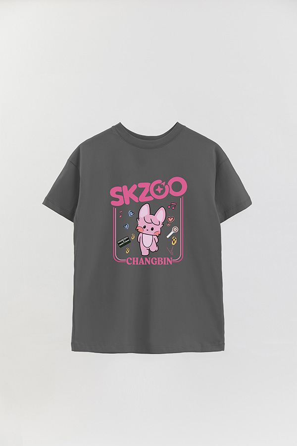 REMERA OVER ESTAMPADA SKZOO2 CHANGBIN