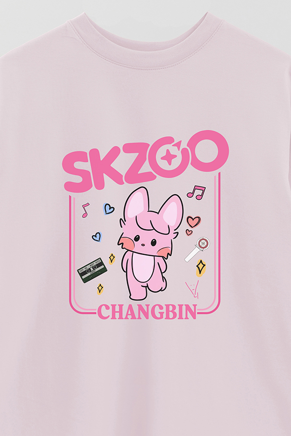REMERA OVER ESTAMPADA SKZOO2 CHANGBIN