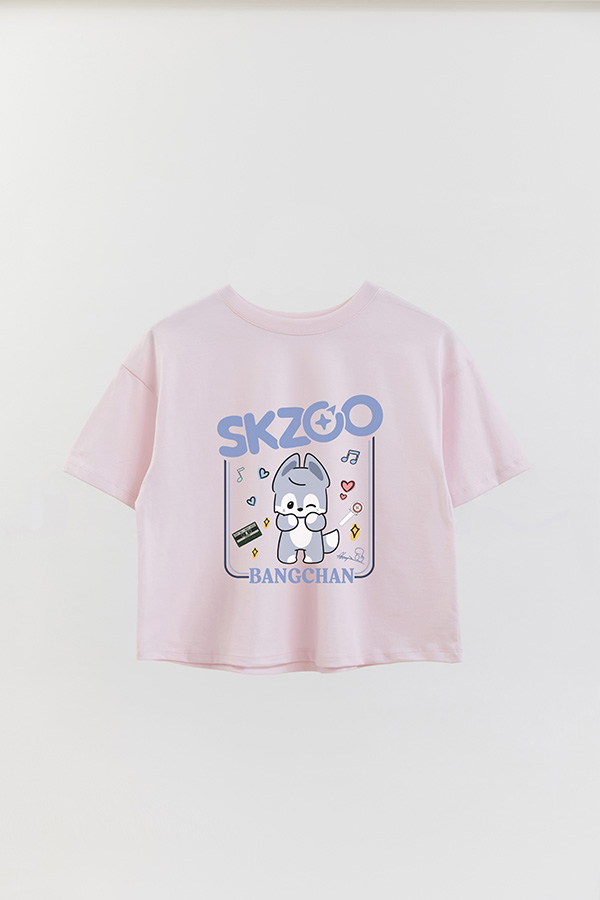 REMERA CROP ESTAMPADA SKZOO2 BANGCHAN