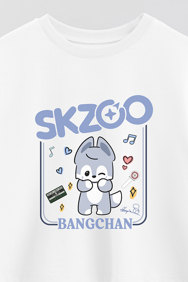 REMERA CROP ESTAMPADA SKZOO2 BANGCHAN