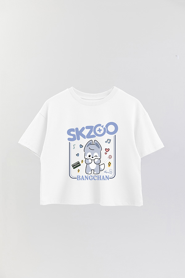 REMERA CROP ESTAMPADA SKZOO2 BANGCHAN