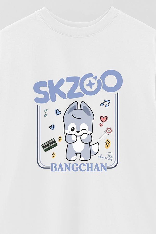 REMERA OVER ESTAMPADA SKZOO2 BANGCHAN