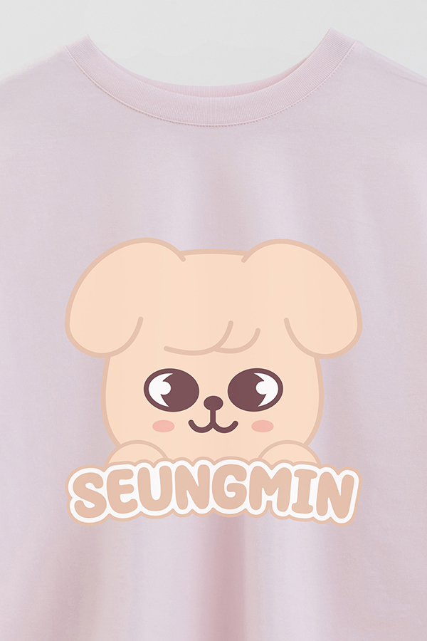 REMERA CROP ESTAMPADA SKZOO1 SEUNGMIN
