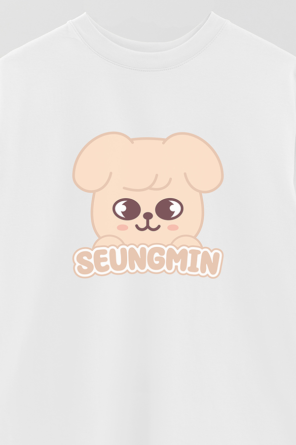 REMERA OVER ESTAMPADA SKZOO1 SEUNGMIN