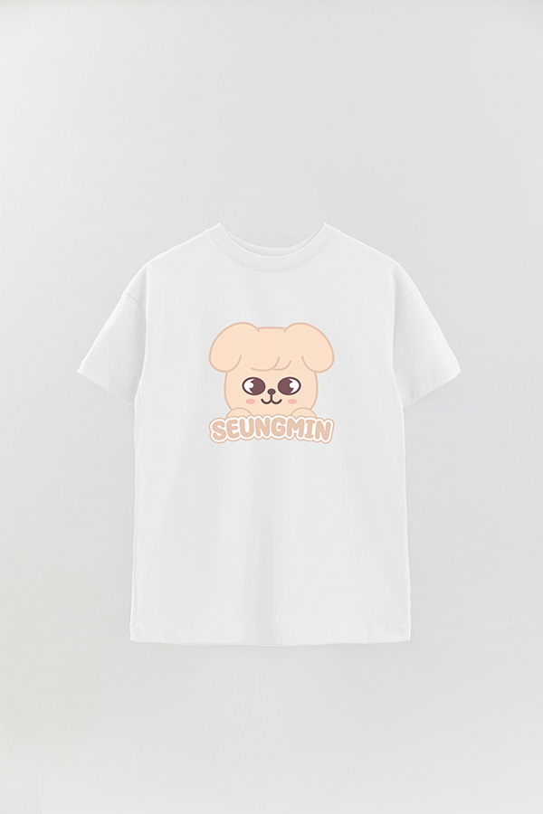 REMERA OVER ESTAMPADA SKZOO1 SEUNGMIN