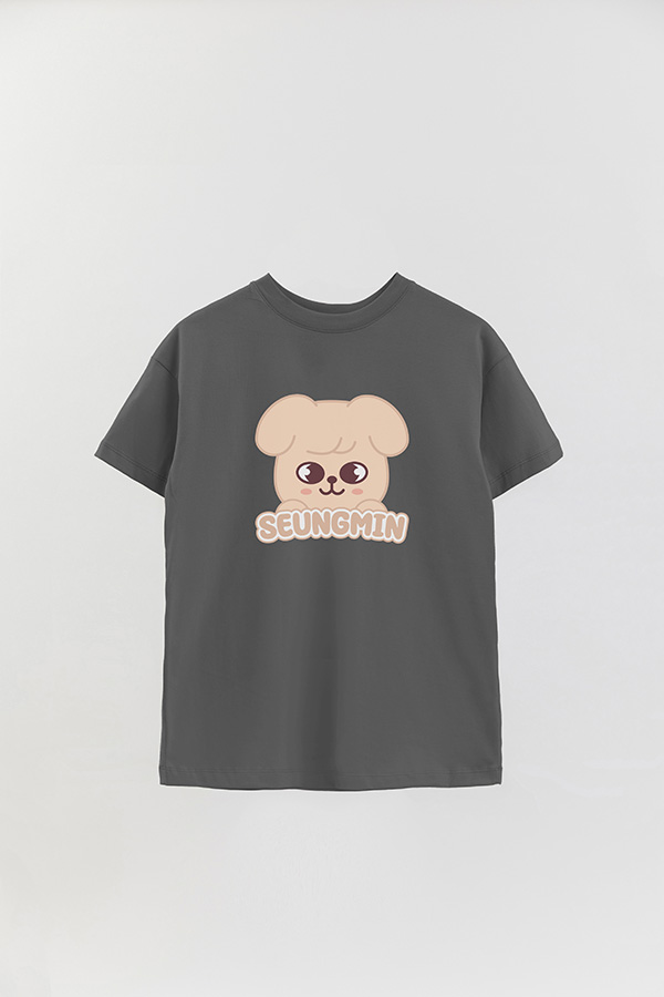 REMERA OVER ESTAMPADA SKZOO1 SEUNGMIN