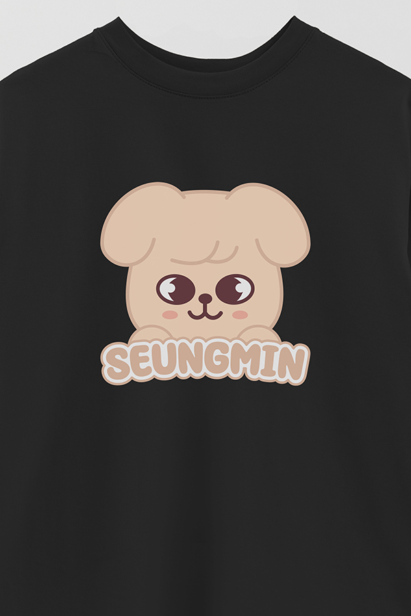 REMERA OVER ESTAMPADA SKZOO1 SEUNGMIN