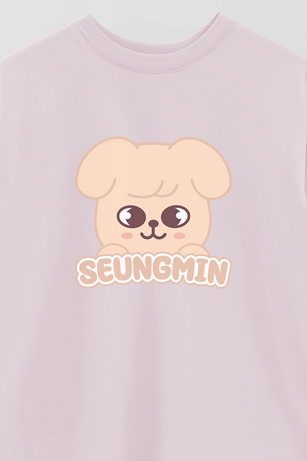 REMERA OVER ESTAMPADA SKZOO1 SEUNGMIN