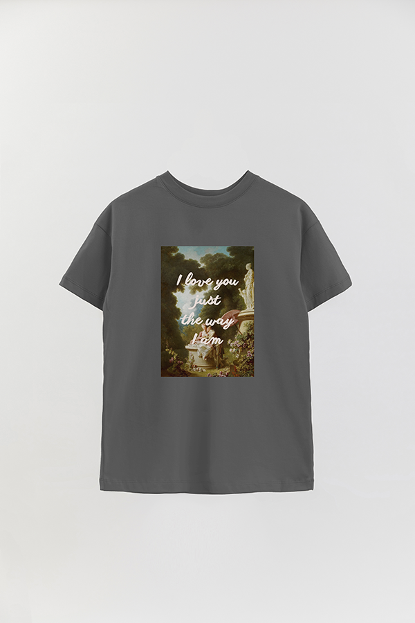 REMERA OVER ESTAMPADA ART COLLECTION 27 I LOVE YOU JUST THE WAY I AM