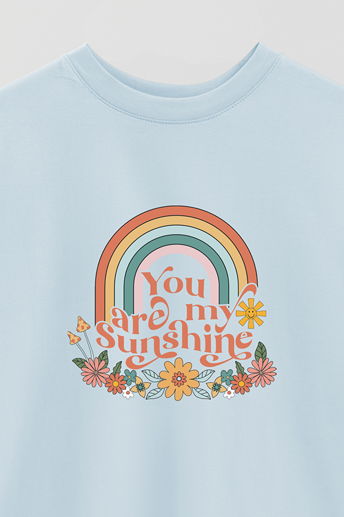 REMERA OVER ESTAMPADA BH2 YOU ARE MY SUNSHINE