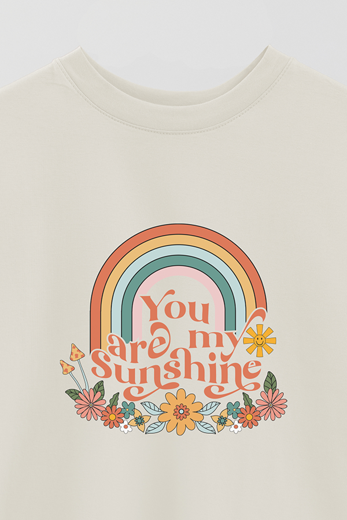 REMERA OVER ESTAMPADA BH2 YOU ARE MY SUNSHINE