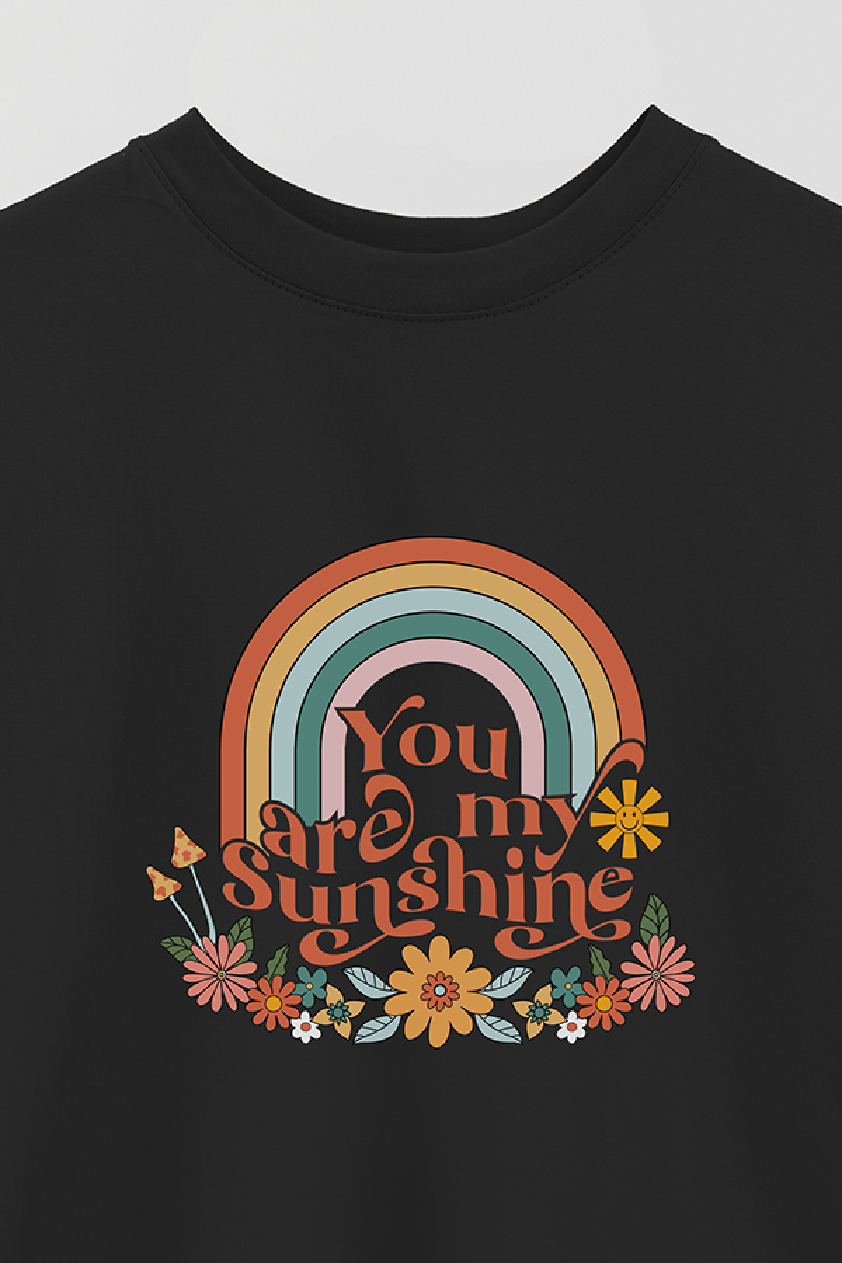 REMERA OVER ESTAMPADA BH2 YOU ARE MY SUNSHINE