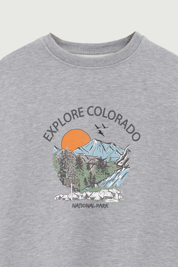 BUZO CREWNECK ESTAMPADO WESTERN COLORADO