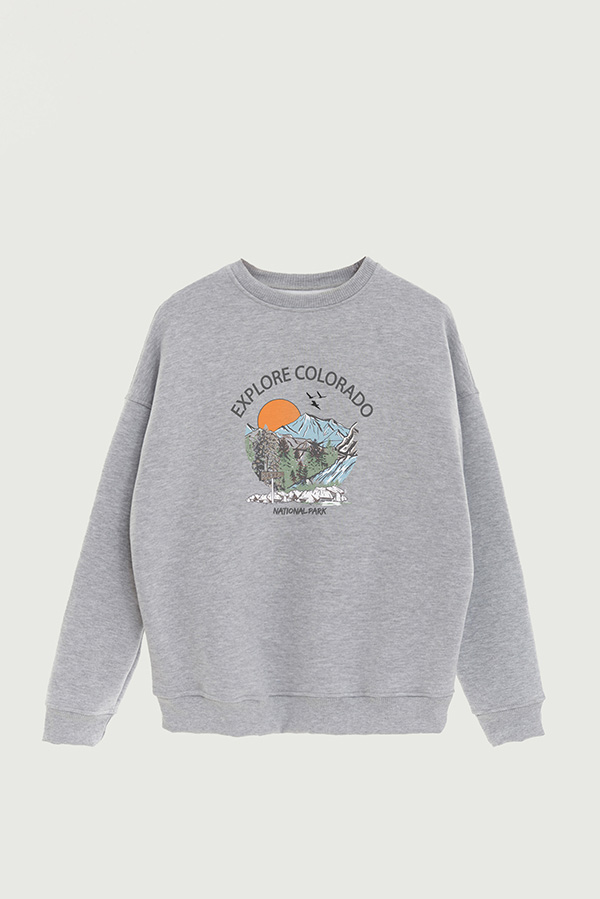 BUZO CREWNECK ESTAMPADO WESTERN COLORADO