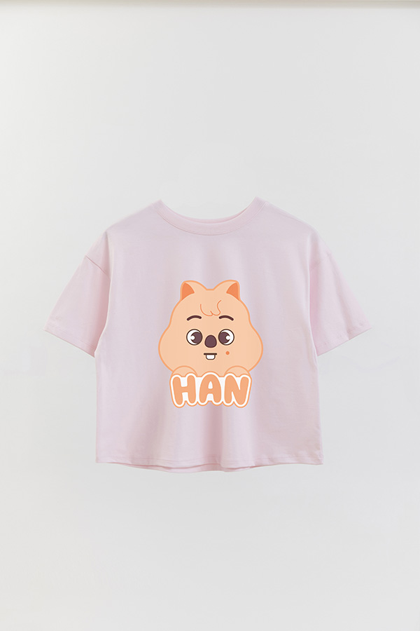 REMERA CROP ESTAMPADA SKZOO1 HAN