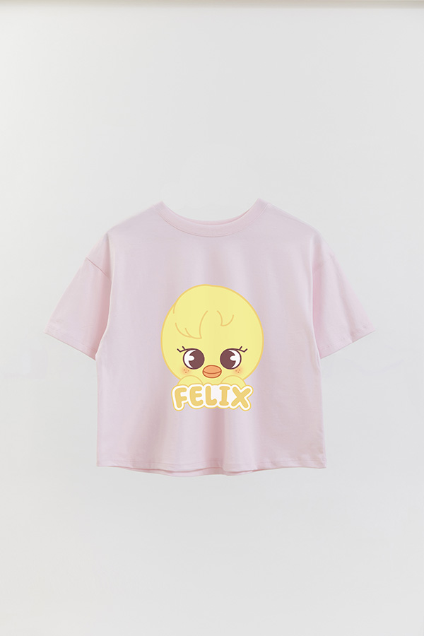 REMERA CROP ESTAMPADA SKZOO1 FELIX