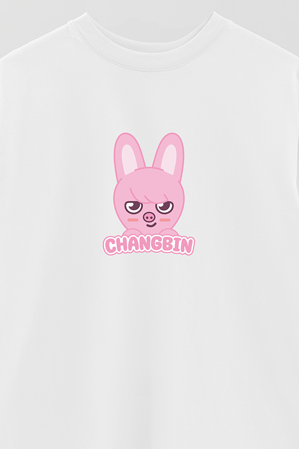 REMERA OVER ESTAMPADA SKZOO1 CHANGBIN